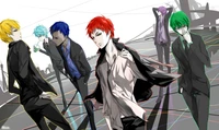 Dynamic Ensemble of Kuroko's Basketball Characters in Stylish Attire