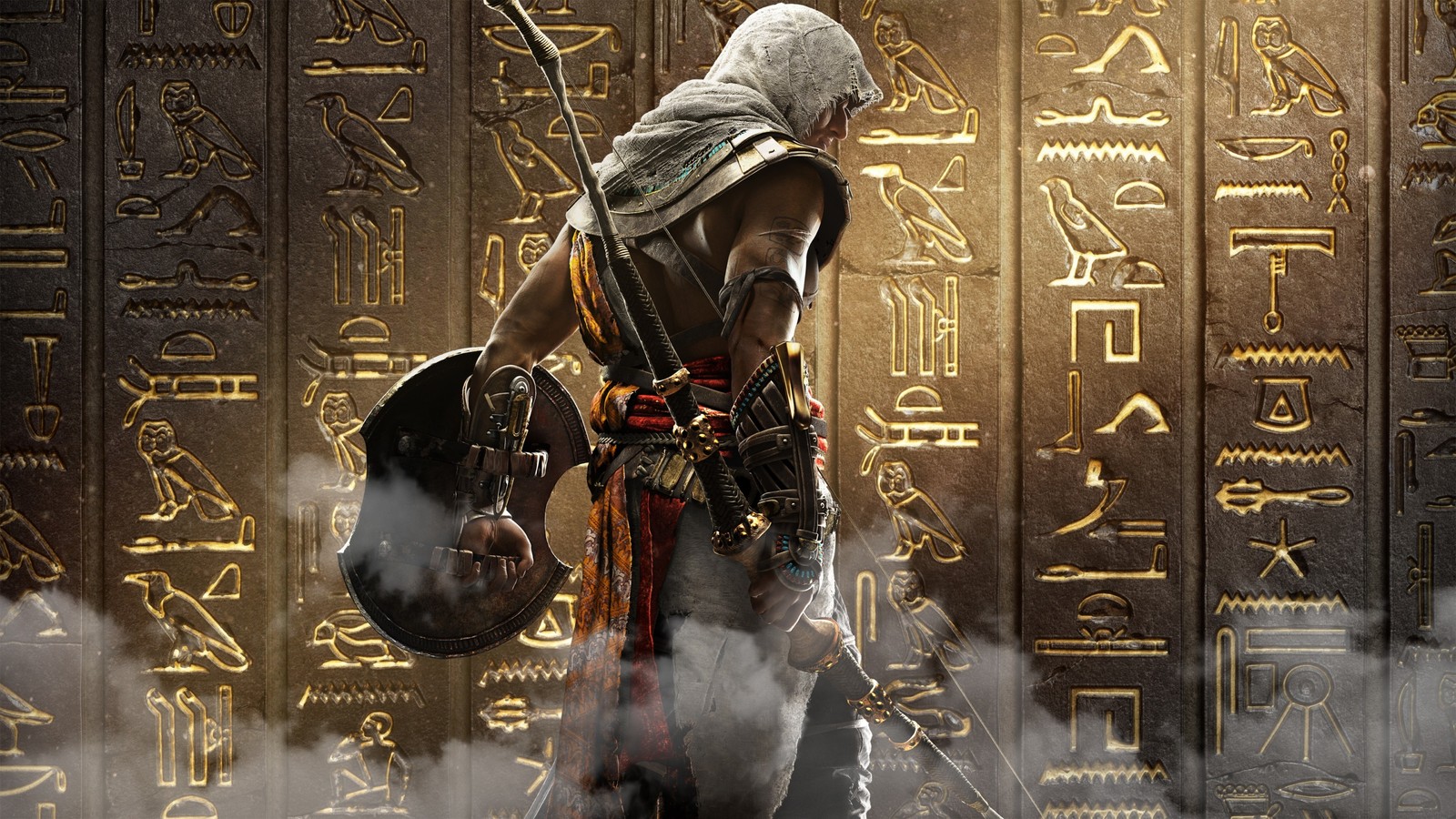 Скачать обои assassins creed origins, assassins creed valhalla, ubisoft, playstation 4, искусство