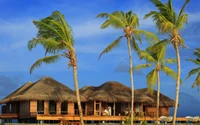 Tropvilla-Retreat am Strand im Ari-Atoll