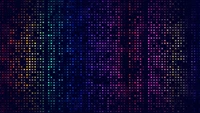 Vibrant Multicolor Mosaic Pattern on Dark Background