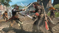 assassins creed rogue, assassins creed brotherhood, ubisoft, pc game, battle wallpaper