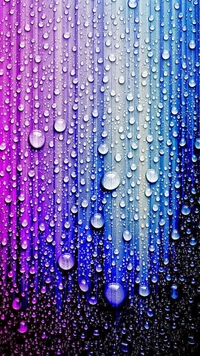 fondo, color, gotas, agua