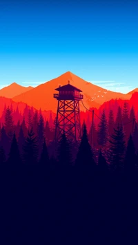 пожарная охрана, firewatch, лес, hd, обои