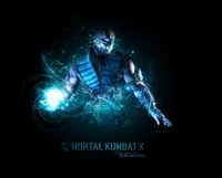 Mortal Kombat X: Sub-Zero em ação com efeitos energéticos