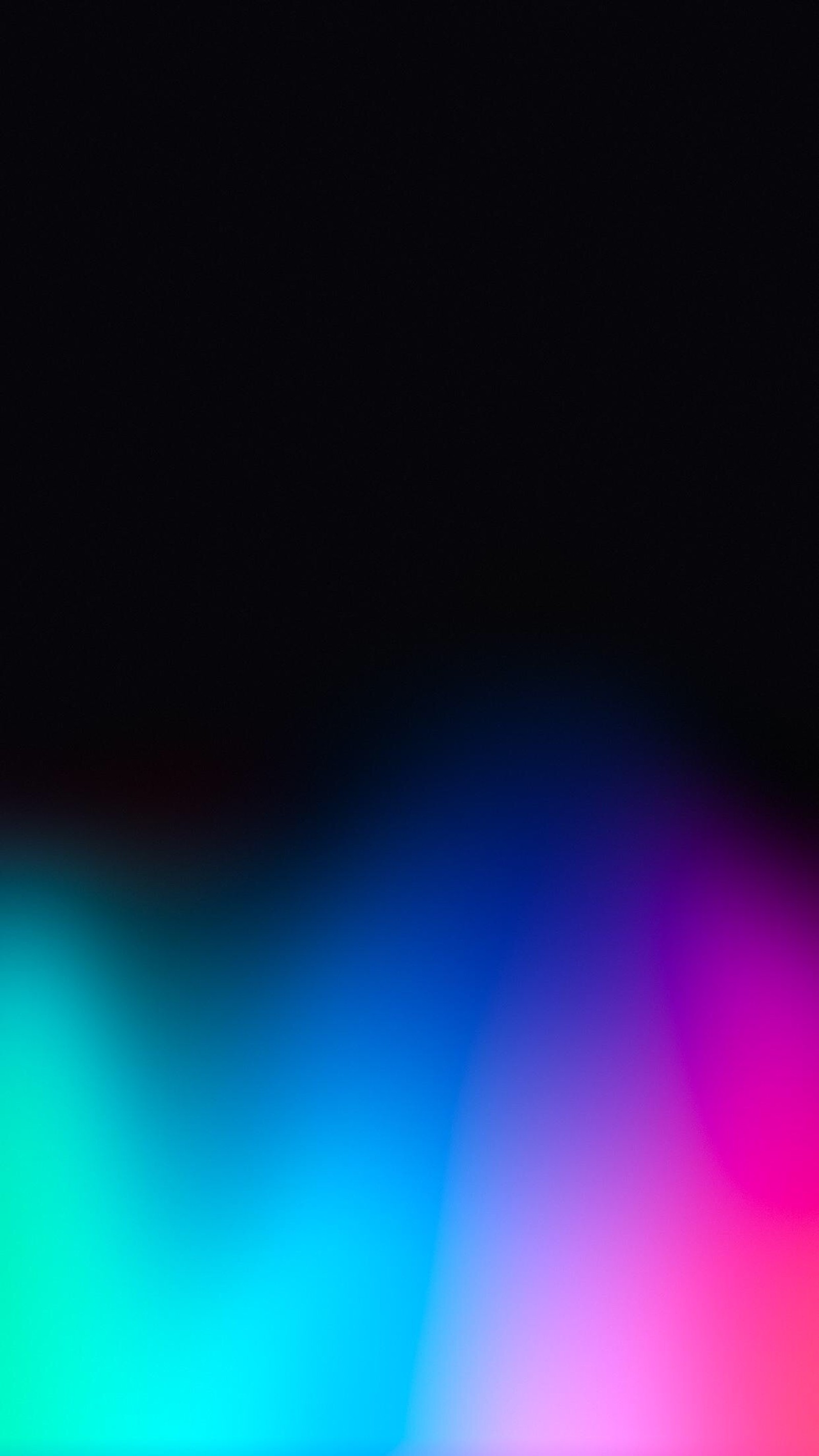 Imagem borrada de uma luz colorida no escuro (amoled, preto, desfoque, galáxia, minimalismo)