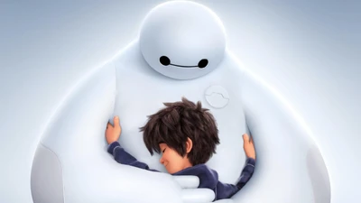 Hiro and Baymax: A Heartwarming Embrace