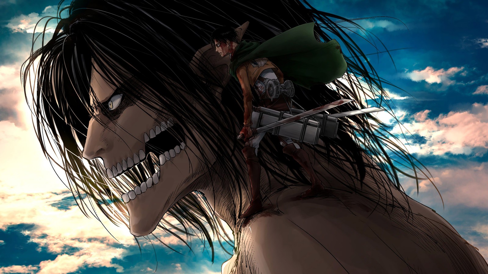 attack titan, levi ackerman, attack on titan, shingeki no kyojin, anime wallpaper