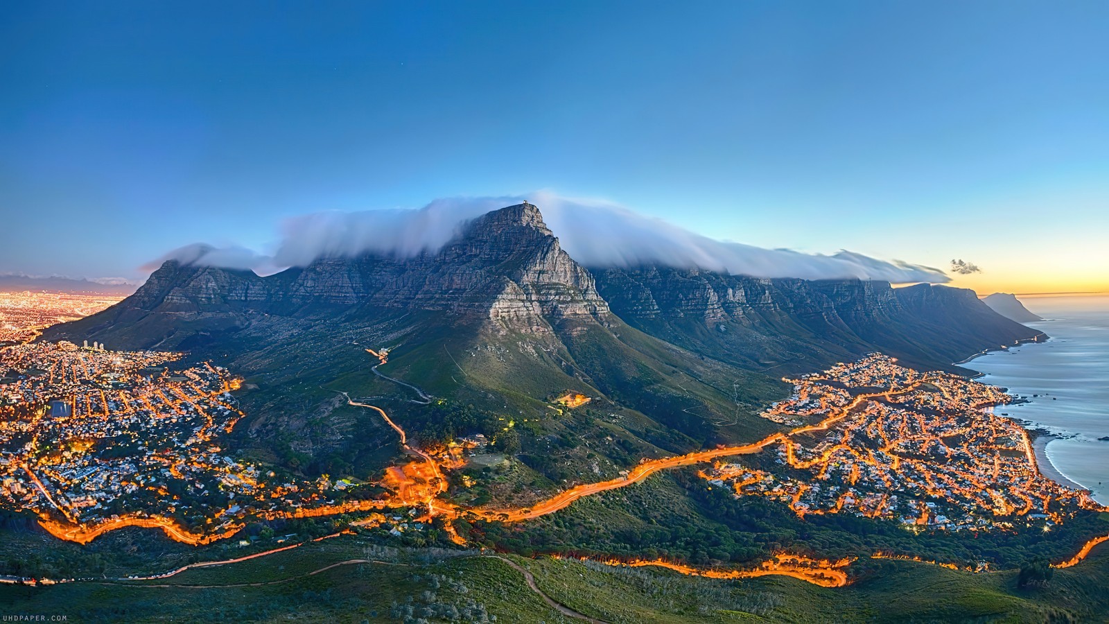 cape town, africa, table, mountain, scenery Download Wallpaper