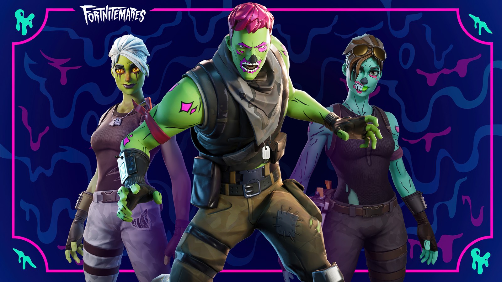 fortnite, battle royale, video game, skins, ghoul trooper wallpaper