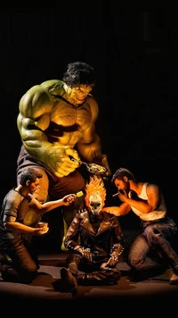 entertainment, funny, ghost, hulk, movie wallpaper