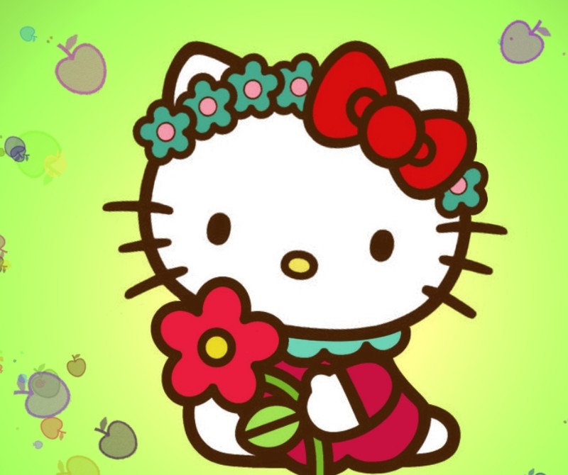 Обои hello kitty, обои hello kitty, обои hello kitty (абстракция, фон, хелло китти, hello kitty)