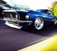 coche, genial, ford, mustang, nuevo