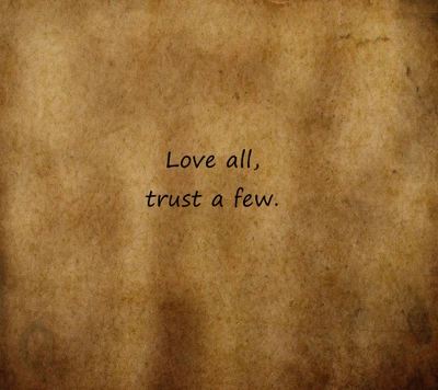 love, saying, trust