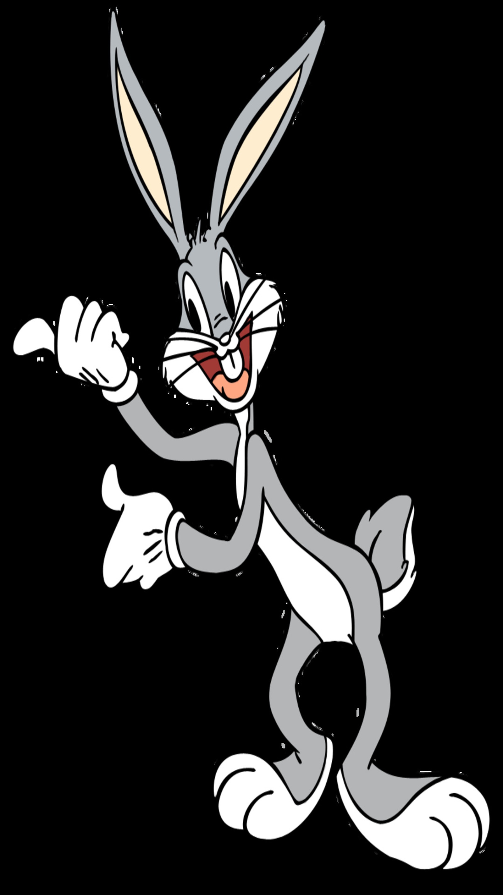 Um coelho de desenho animado com uma gravata e um laço na cabeça (bugs bunny, desenhos animados)