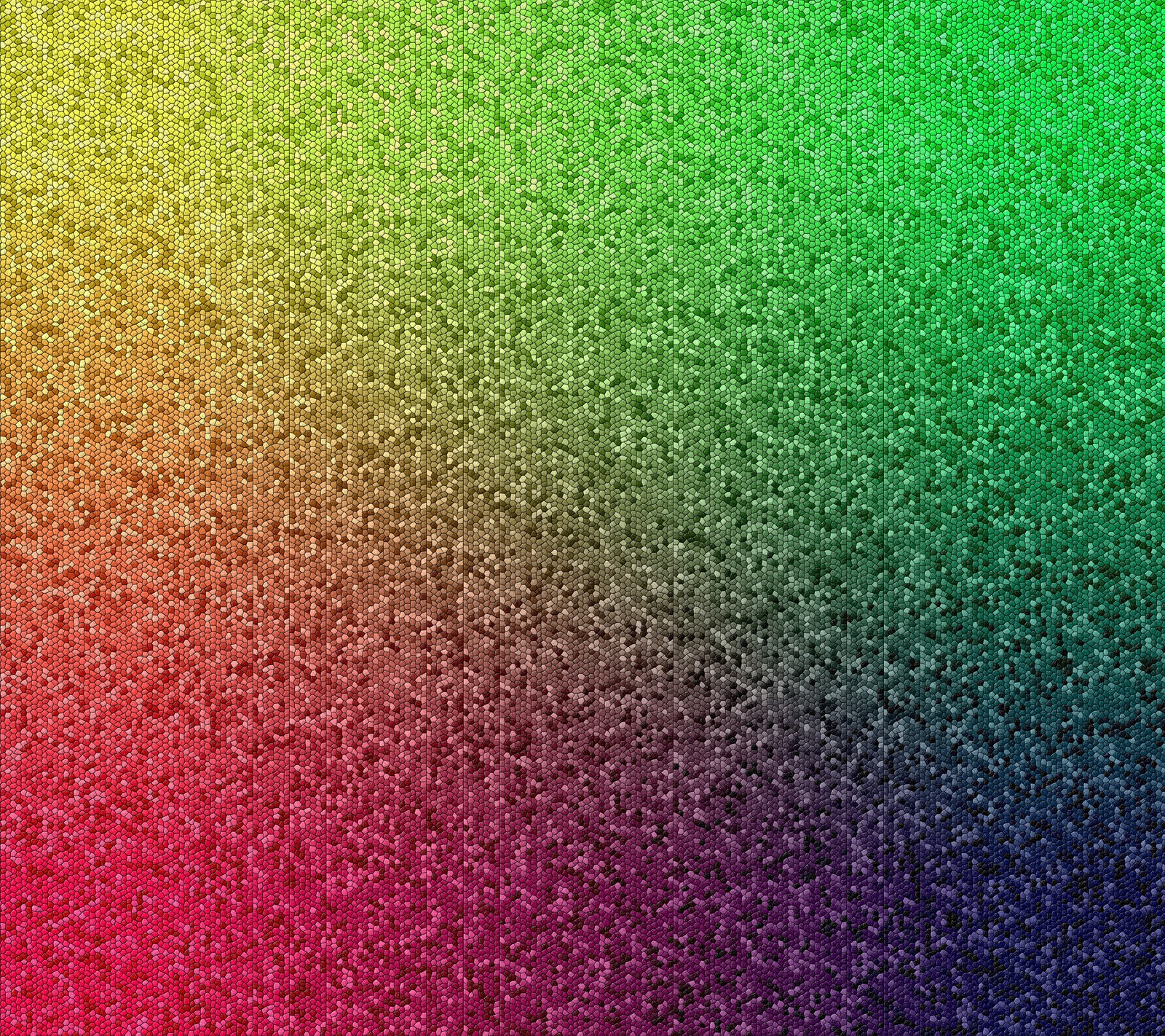 A rainbow colored background with a black and white border (cng, colours, mosaic, wallpaper)