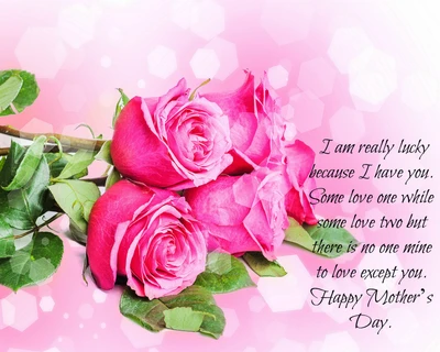 Roses and Heartfelt Wishes for Mother's Day