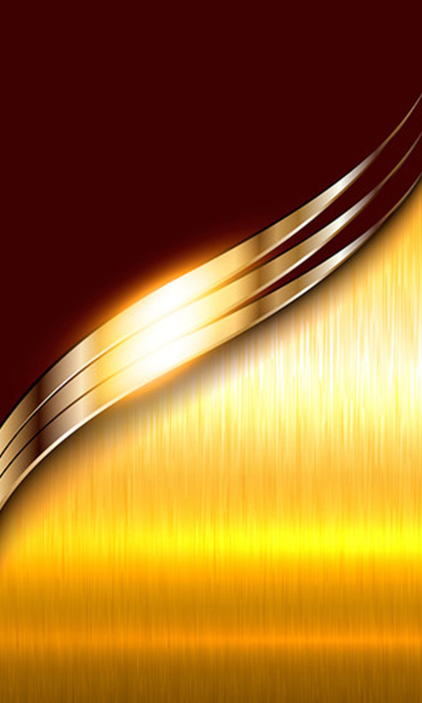 A close up of a gold and red background with a curved curve (background, design, gold, red, wallpaper)