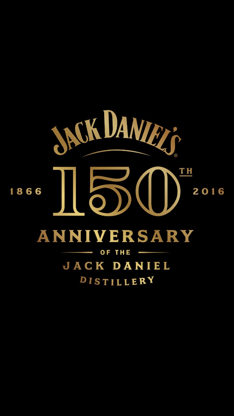 Логотип jack daniels на черном фоне (алкоголь, годовщина, джек даниэльс, jack daniels, виски)