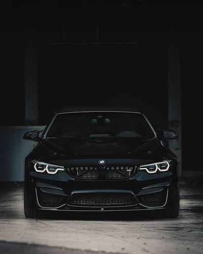 Elegância Empoderada: A Sombra de um BMW Preto