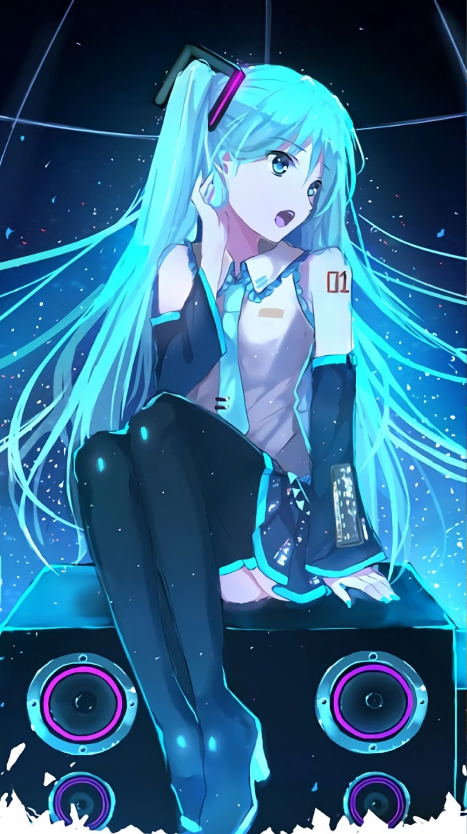 miku, vocaloid wallpaper