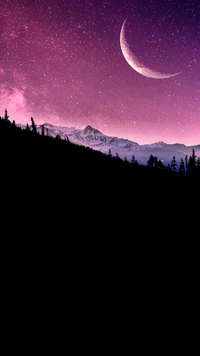 atmosphere, moon, natural landscape, cloud, plant