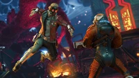 marvels guardians of the galaxy, video game, star lord wallpaper