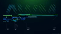 Detailed Blueprint of a PUBG Sniper Rifle with Technical Annotations