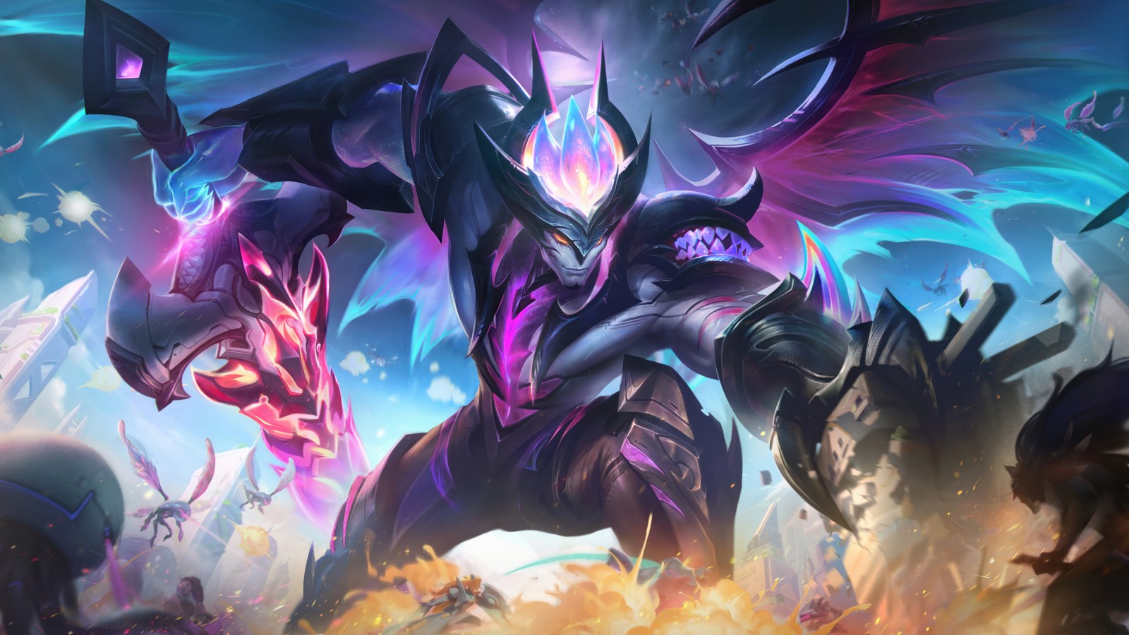 primordian, aatrox, league of legends, video game, lol wallpaper