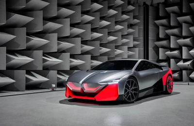 BMW Vision M Next: Футуристический концепт электрического спортивного автомобиля в высоких технологиях