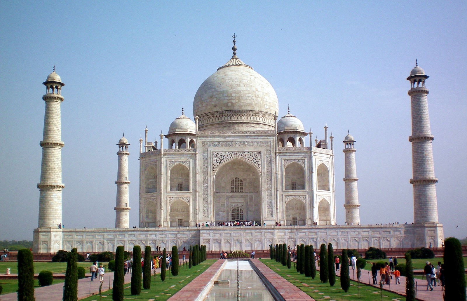 Скачать обои тадж махал, ф fort агра, agra fort, новые 7 чудес света, достопримечательность