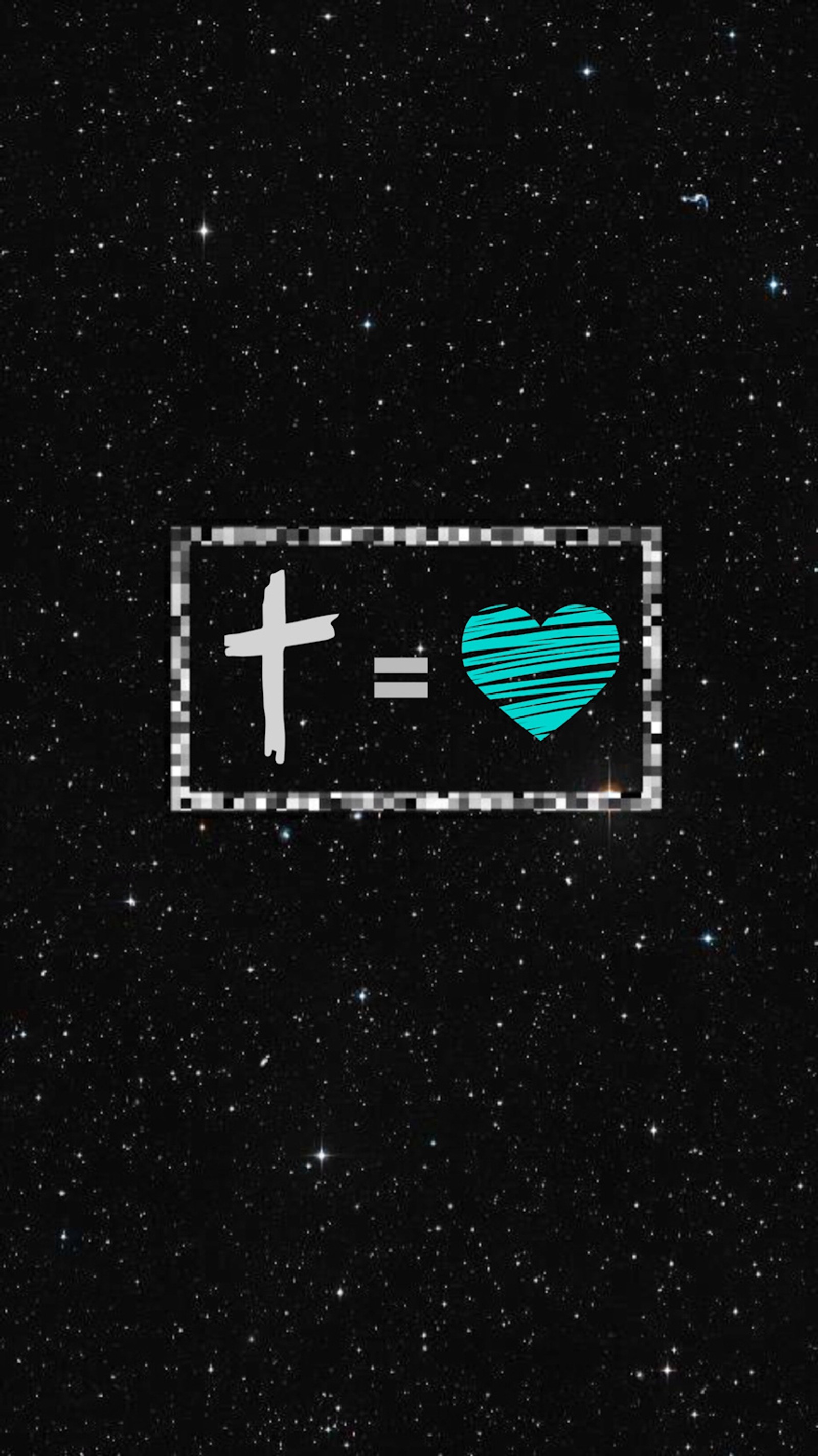 Hay un corazón en el medio de un marco. (jesus is love, jesús, dios, religión, jesucristo)