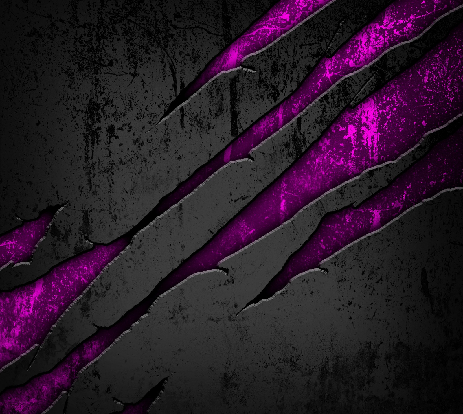 A close up of a purple and black background with a claw (abstract, background, cracked, metallic, purple)