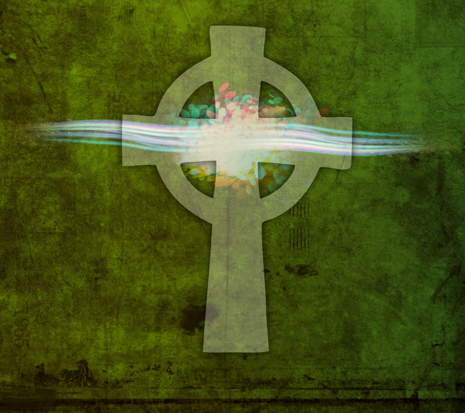 A close up of a cross with a light coming out of it (celtic, cross, ireland, irish, st paddys)