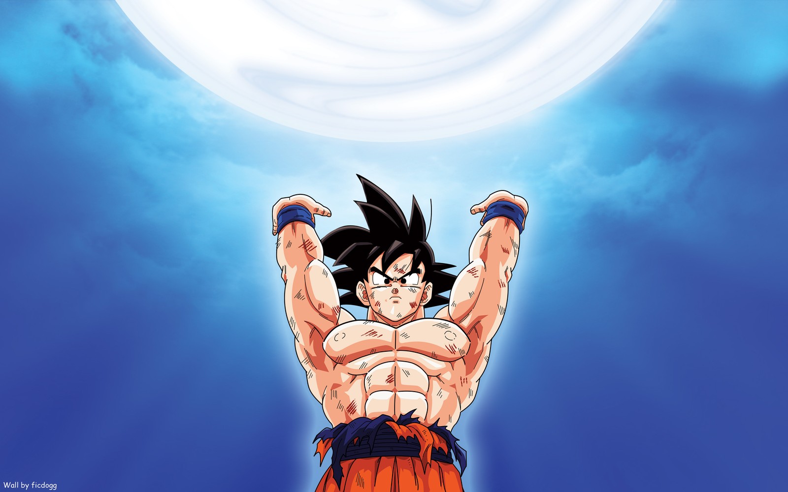 Ein cartoon von jungem gohan mit erhobenen armen (anime, dragon ball z, goku)