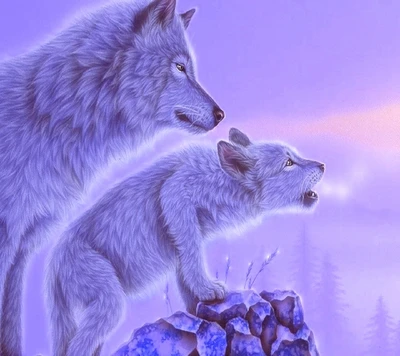 beau, loups