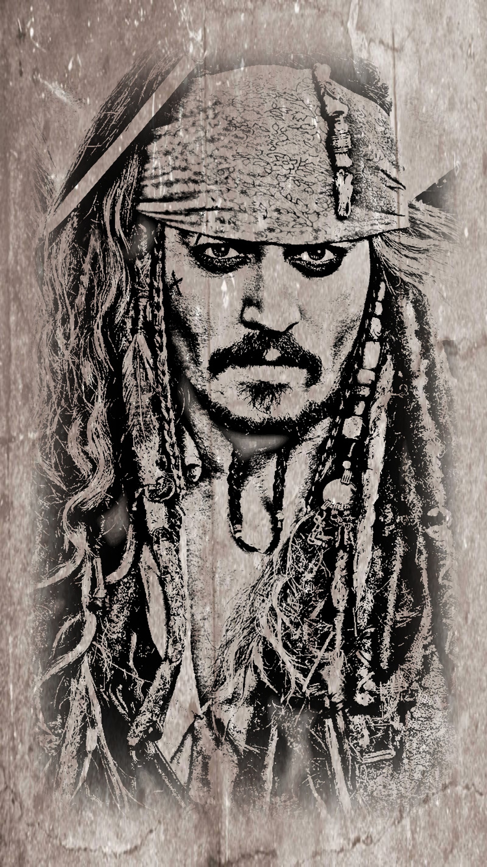 Un póster de capitán jack sparrow de "piratas del caribe" (jack, jack sparrow, johny deep, pirata, piratas)