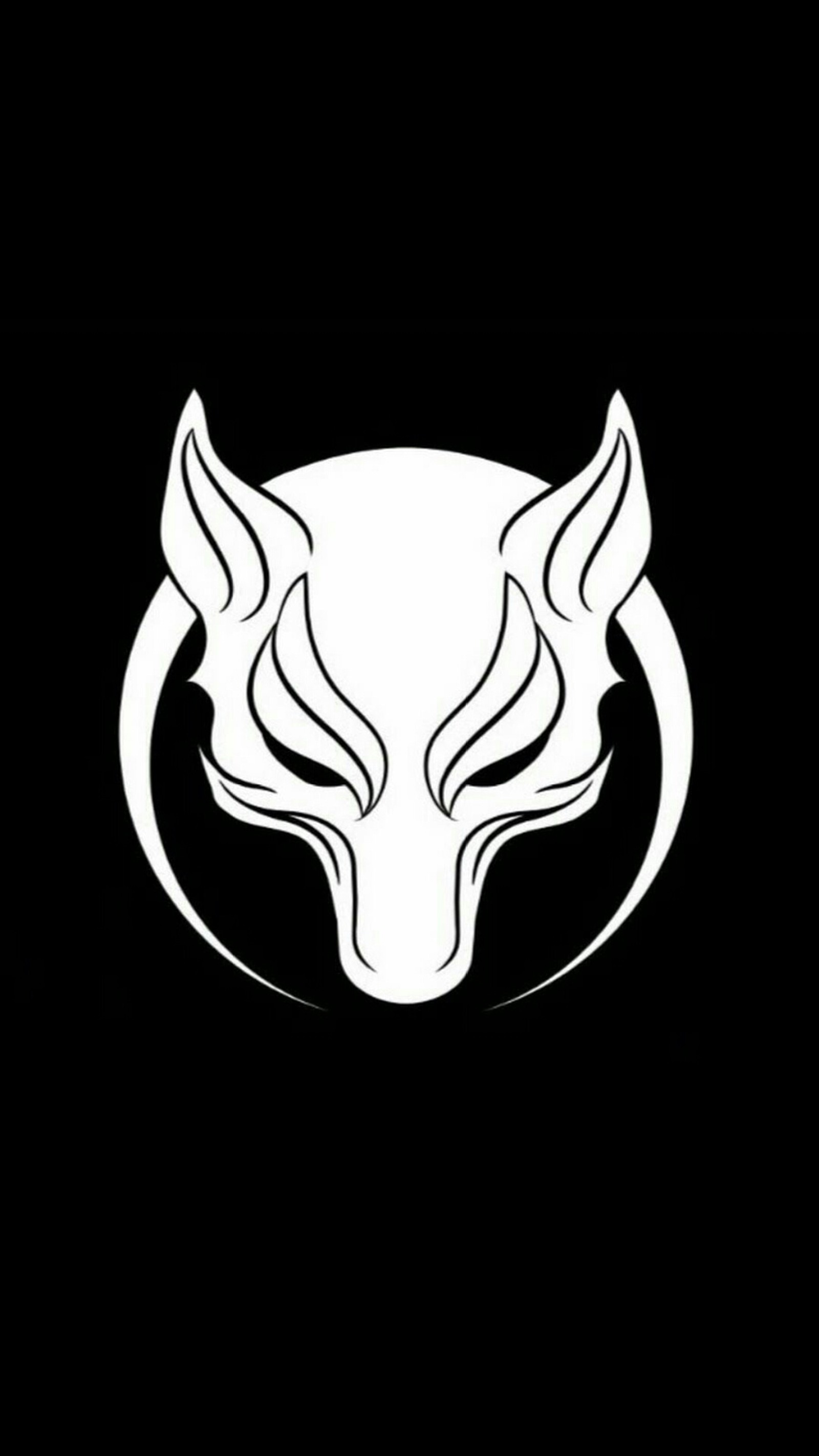 Un logo noir et blanc avec la tête d'un loup blanc (boru, boru dizisi, turc)