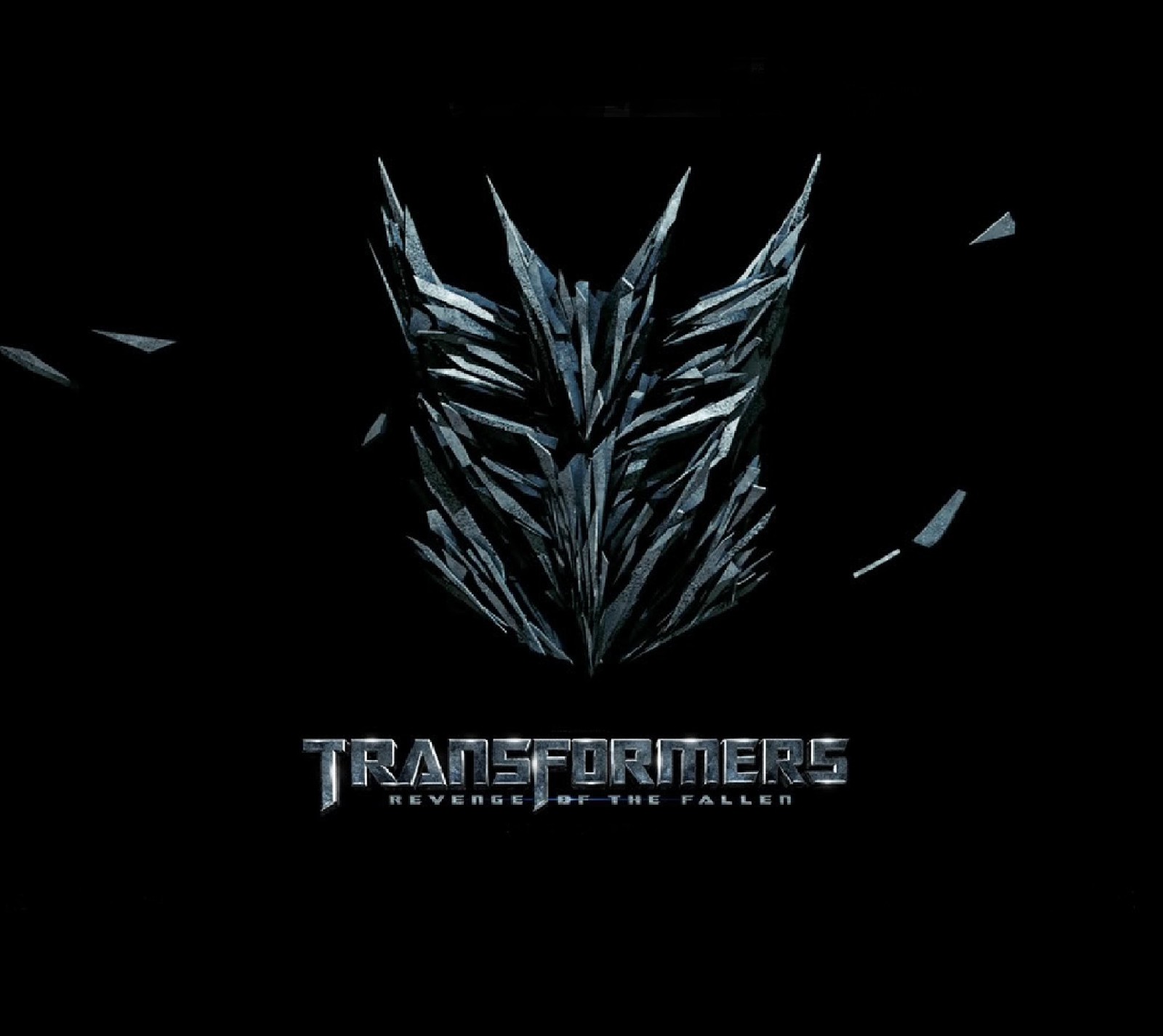 Logotipo de transformers: el caballero oscuro sobre un fondo negro (26 may, era de la extinción, movie 2014, transformer 4)