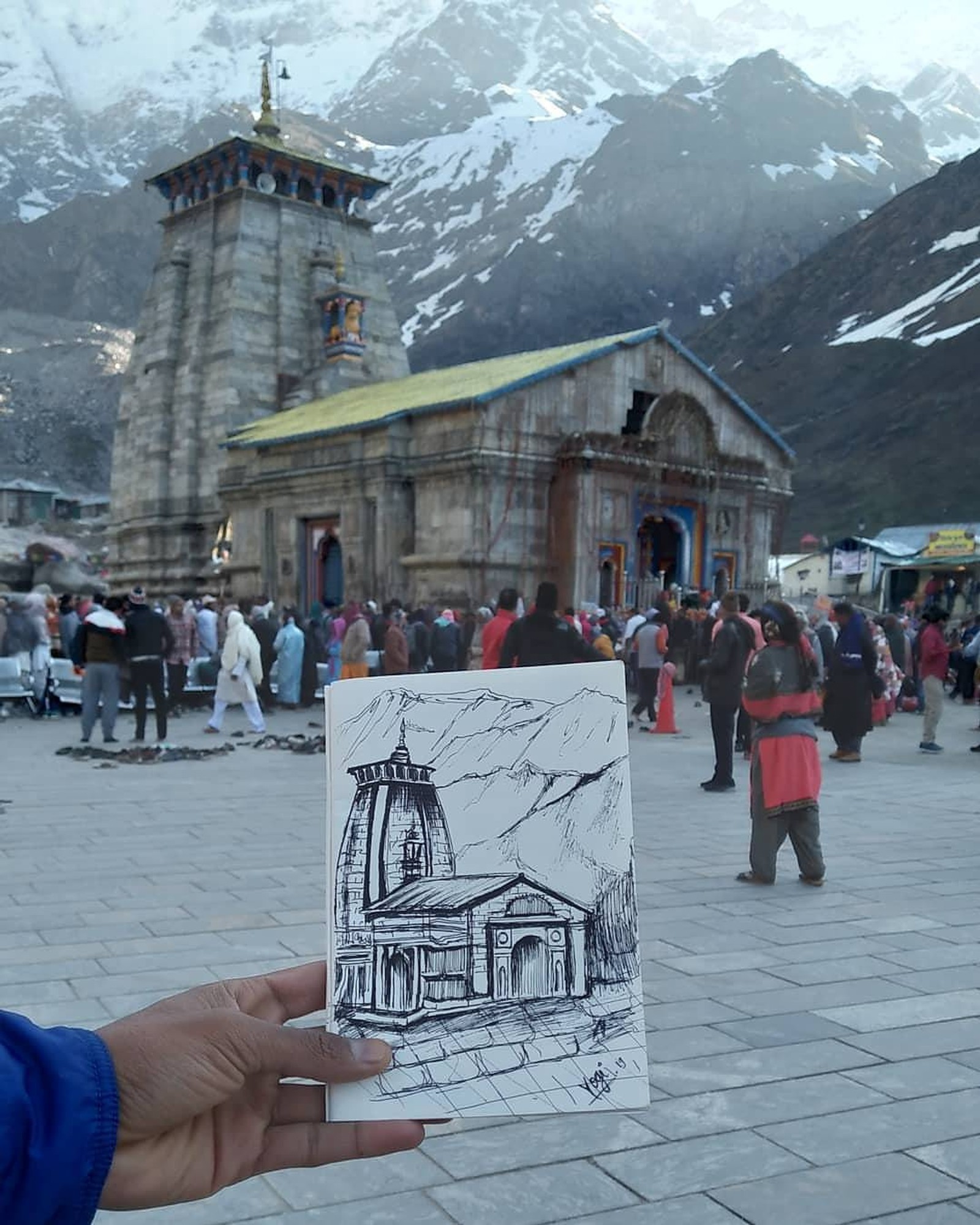 Baixar papel de parede harhar, kedarnath, mahadev, neve, inverno