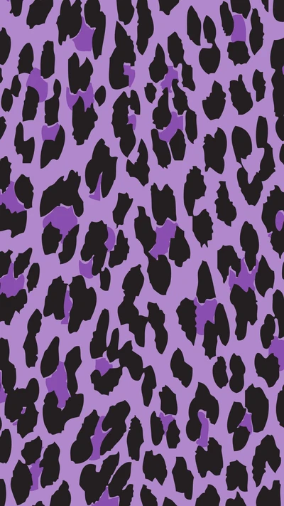 abstrato, preto, leopardo, roxo