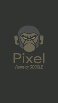 Telefone Pixel do Google com um design de macaco