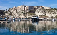 port, italie, eau, tourisme, réflexion