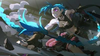 Jinx Unleashed: Chaos and Color in Arcane