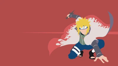 Art minimal de Minato Namikaze en action