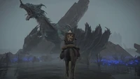 Confrontation with Flying Dragon Agheel in Elden Ring