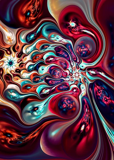 arte digital, arte fractal, arte, fractal, agua