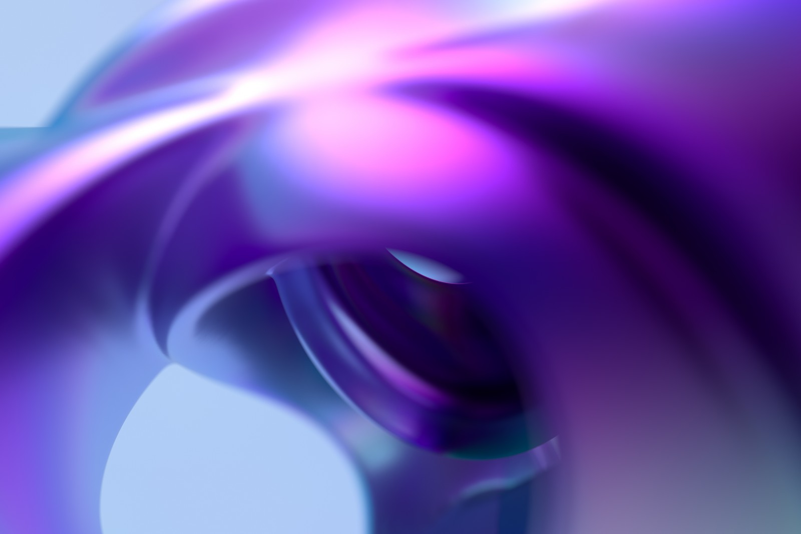 Purple and blue abstract background with a curved design (3d background, purple background, gradient background, macro, abstract)