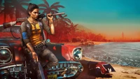 Dani Rojas: Der Furchtlose Rebell von Far Cry 6 Inmitten einer Tropischen Landschaft