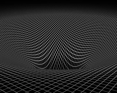 3d, abstrait, lignes, métal, espace