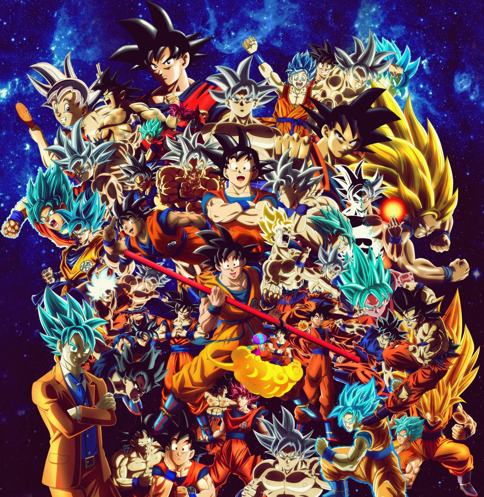 Скачать обои дракон, мяч, супер, фильм, goku